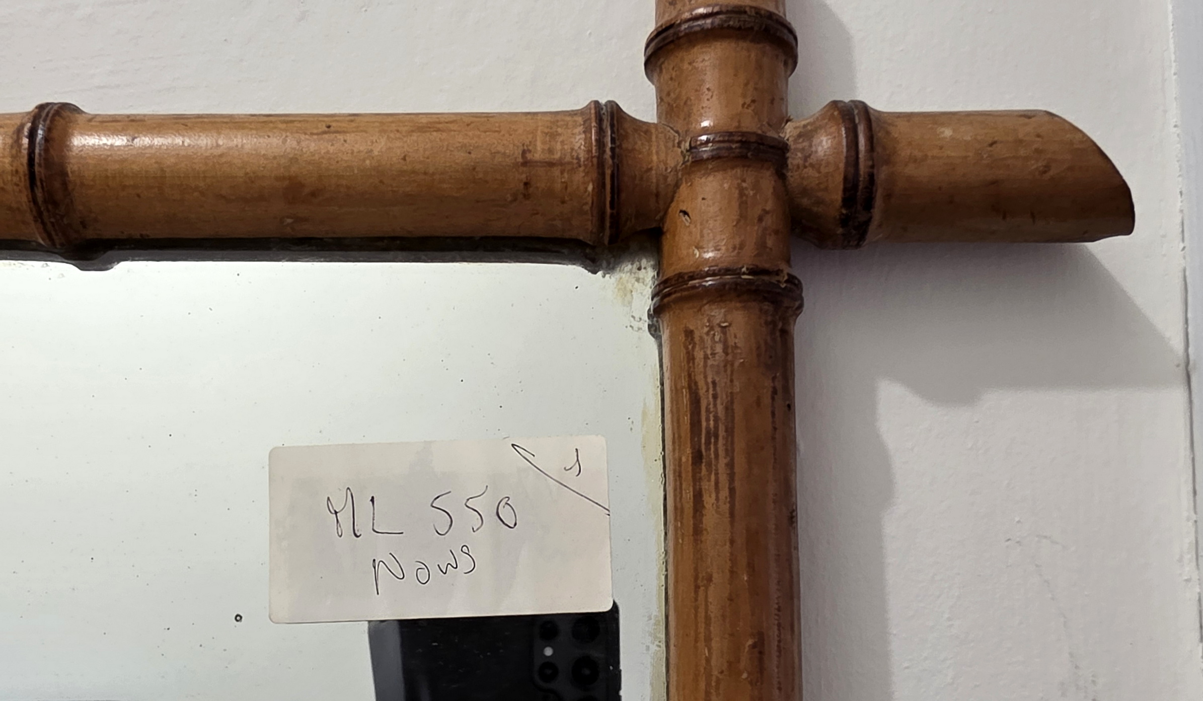 A French Faux Bamboo Mirror A French Faux Bamboo Mirror
